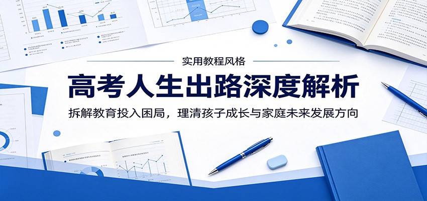 高考人生出路深度解析：拆解教育投入困局，理清孩子成长与家庭未来发展方向-777网创网