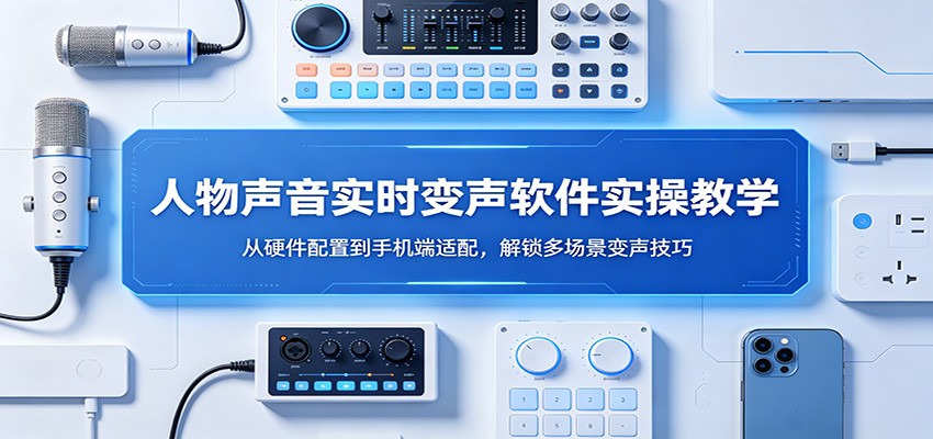 人物声音实时变声软件实操教学：从硬件配置到手机端适配，解锁多场景变声技巧-777网创网