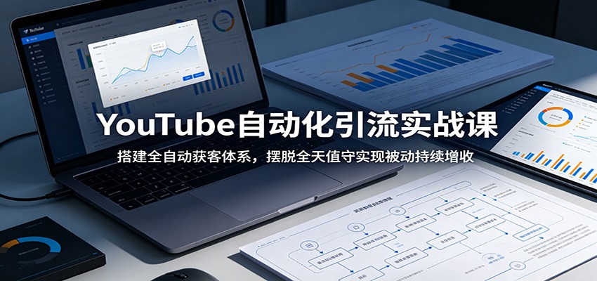 YouTube自动化引流实战课：搭建全自动获客体系，摆脱全天值守实现被动持续增收-777网创网