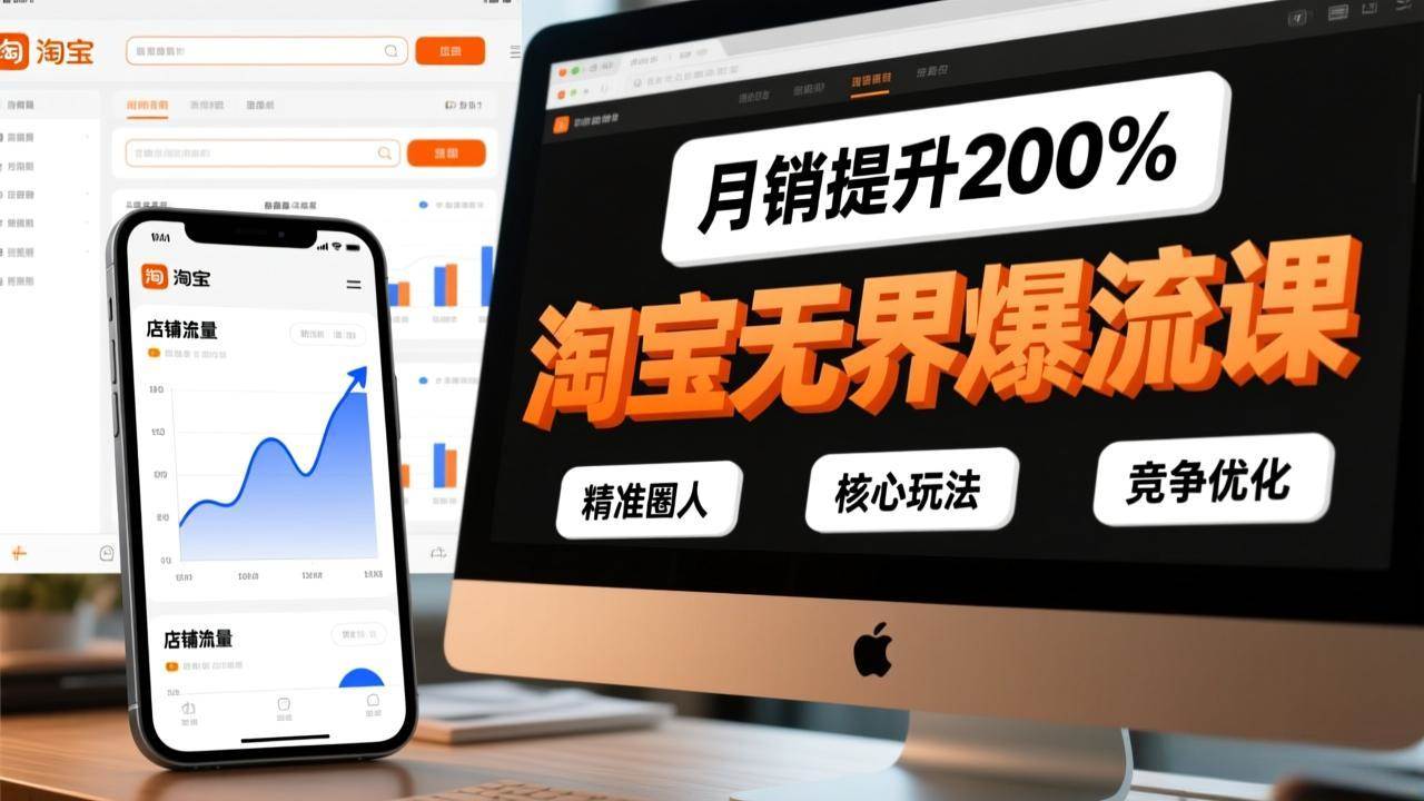 (17132期)淘宝无界爆流课,精准圈人、核心玩法、竞争优化,快速引爆店铺流量,月销提升200% (17132期)淘宝无界爆流课,精准圈人、核心玩法、竞争优化,快速引爆店铺流量,月销提升200%
