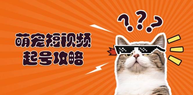 （13135期）萌宠-短视频起号攻略：定位搭建推流全解析，助力新手轻松打造爆款-777网创网