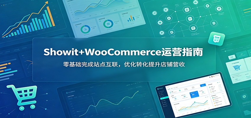 Showit+WooCommerce运营指南：零基础完成站点互联，优化转化提升店铺营收-777网创网