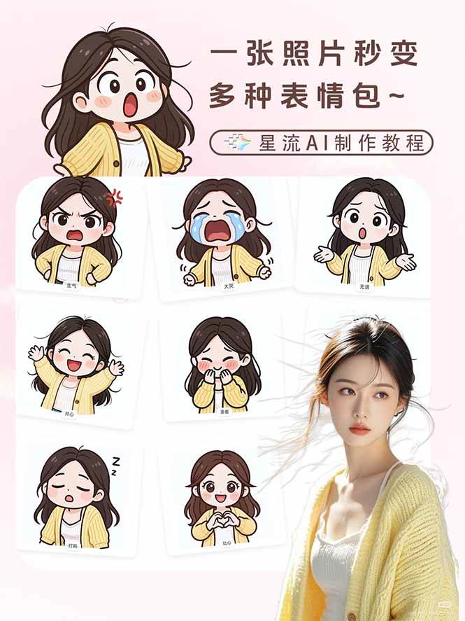 (17482期)一张照片秒变N种专属表情包,三步搞定可爱搞怪治愈风,从此斗图聊天不再到处存别人图-777网创网