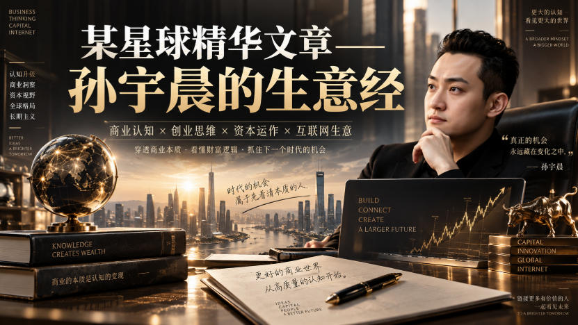 某星球精华文章——孙宇晨的生意经-777网创网