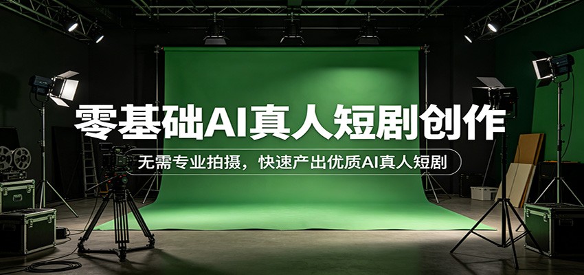 零基础AI真人短剧创作：无需专业拍摄，快速产出优质AI真人短剧-777网创网
