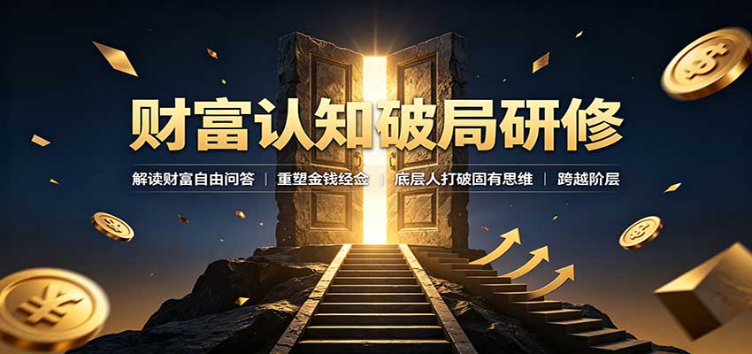 财富认知破局研修：解读”孙割”，重塑金钱观念，底层人打破固有思维跨越阶层-777网创网