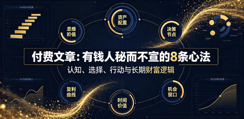 付费文章：有钱人秘而不宣的8条心法-777网创网