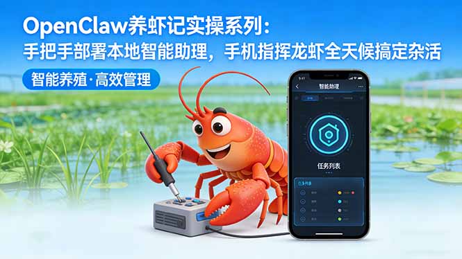 OpenClaw养虾记实操系列-更新:手把手部署本地智能助理,手机指挥龙虾全天候搞定杂活-777网创网