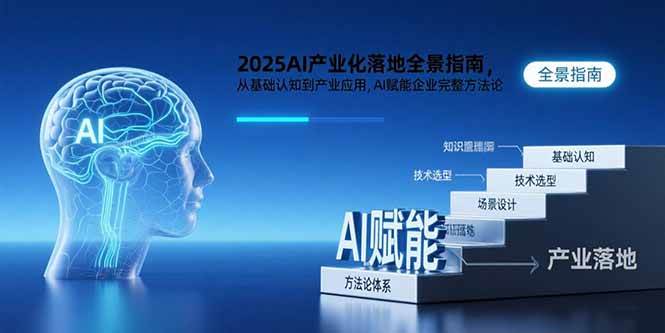 (15609期)2025AI产业化落地全景指南,从基础认知到产业应用,AI赋能企业完整方法论-777网创网