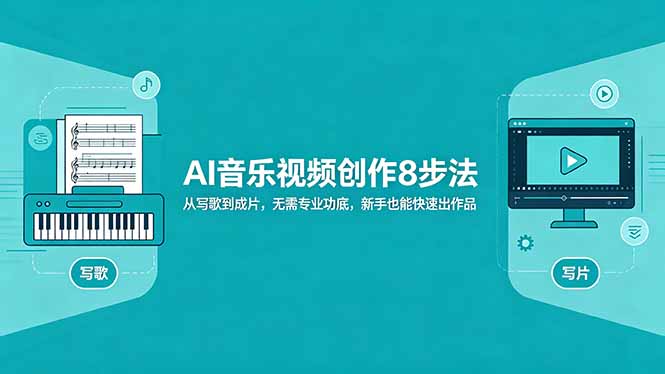 AI音乐视频创作8步法:从写歌到成片,无需专业功底,新手也能快速出作品-777网创网