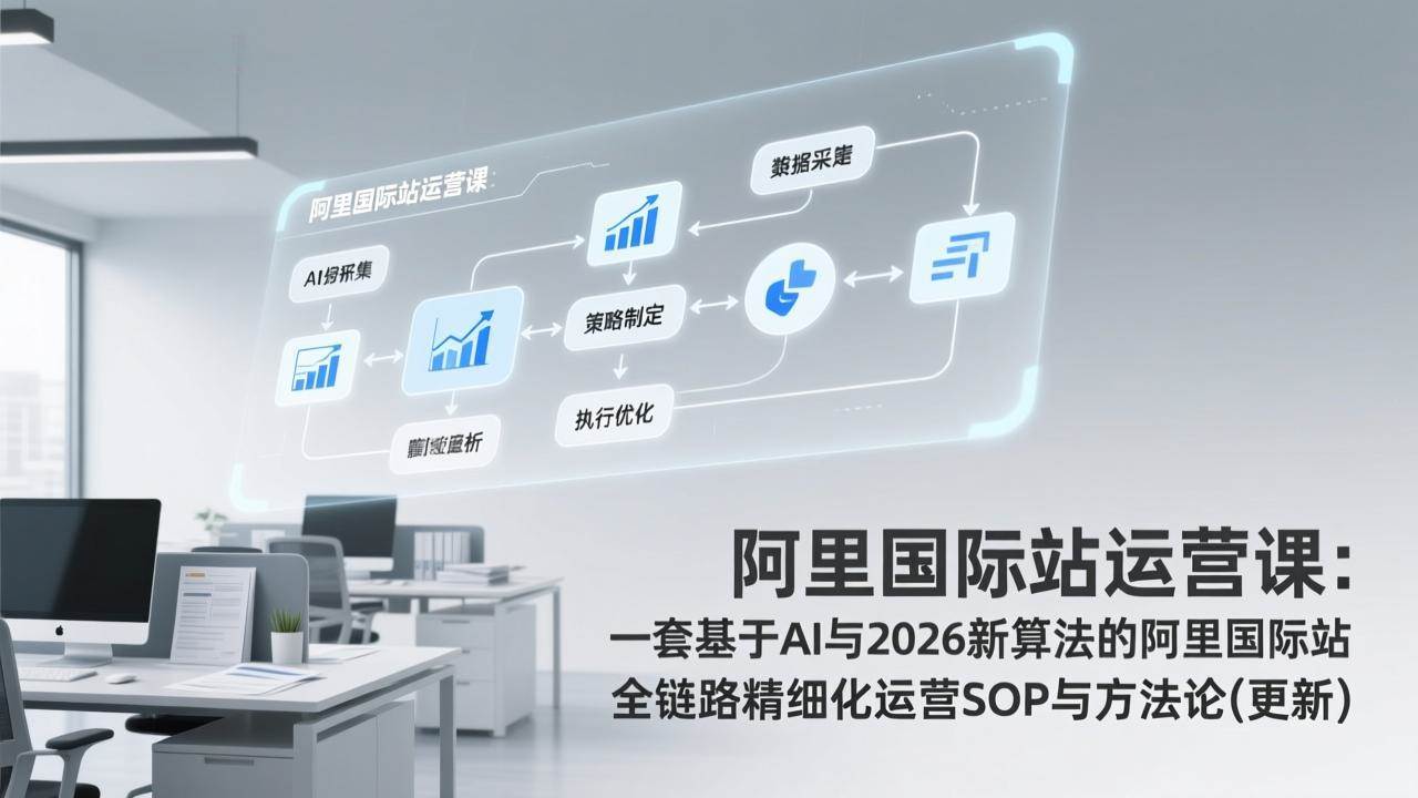 (17378期)阿里国际站运营课:一套基于AI与2026新算法的阿里国际站全链路精细化运营SOP与方法论(更新) (17378期)阿里国际站运营课:一套基于AI与2026新算法的阿里国际站全链路精细化运营SOP与方法论(更新)