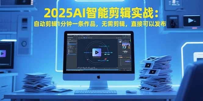 (15504期)2025AI智能剪辑实战:自动剪辑1分钟一条作品,无需剪辑,直接可以发布-777网创网