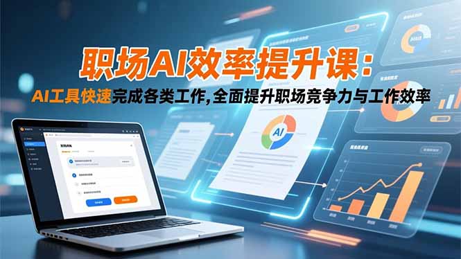 职场AI效率提升课：AI工具快速完成各类工作,全面提升职场竞争力与工作效率-777网创网