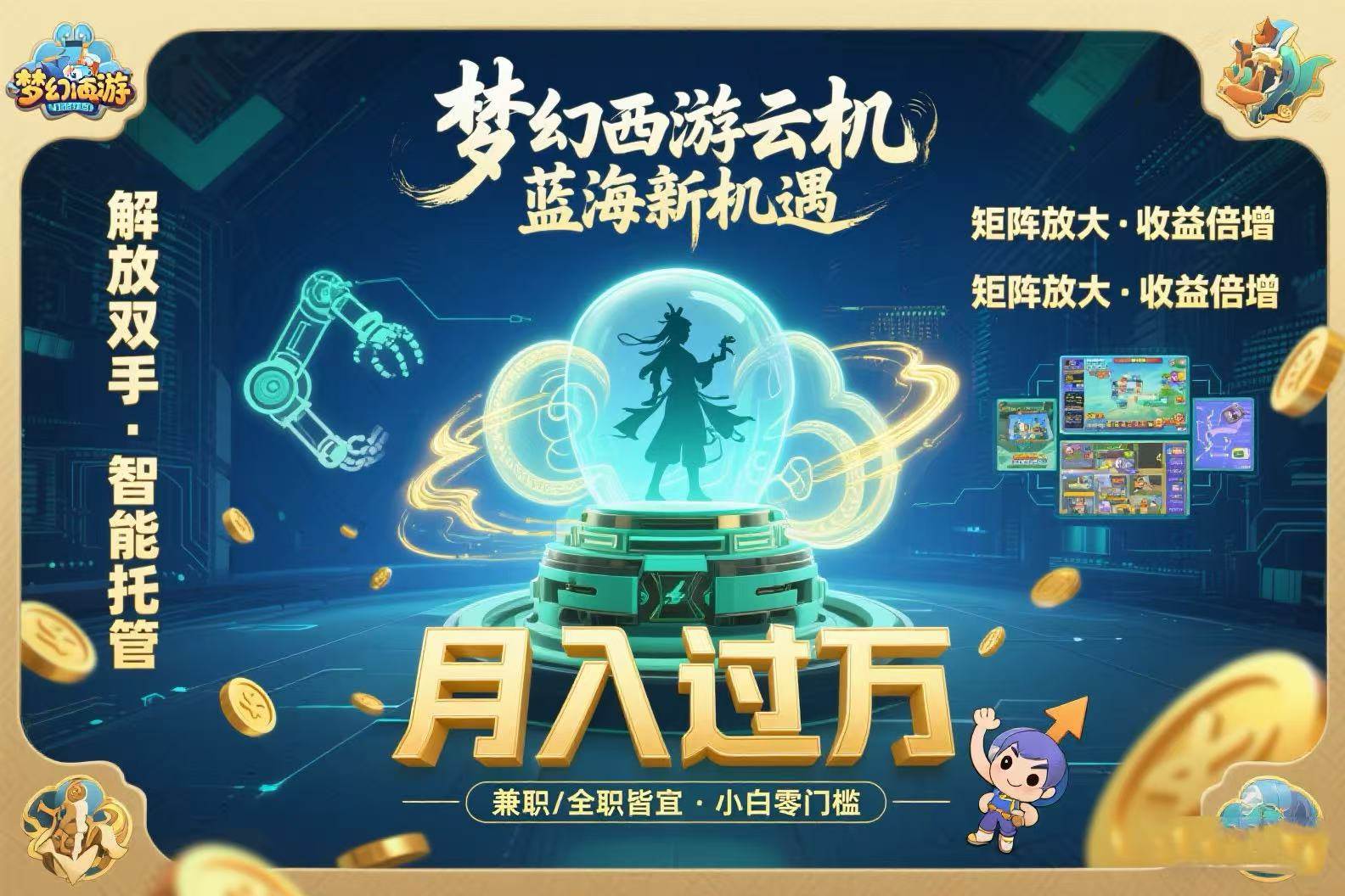 (15544期)梦幻西游云机最新蓝海玩法 解放双手可矩阵放大 轻松月入过万 小白也可…-777网创网