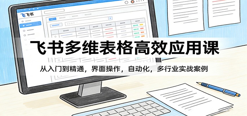 飞书多维表格高效应用课:从入门到精通,界面操作,自动化,多行业实战案例 飞书多维表格高效应用课:从入门到精通,界面操作,自动化,多行业实战案例