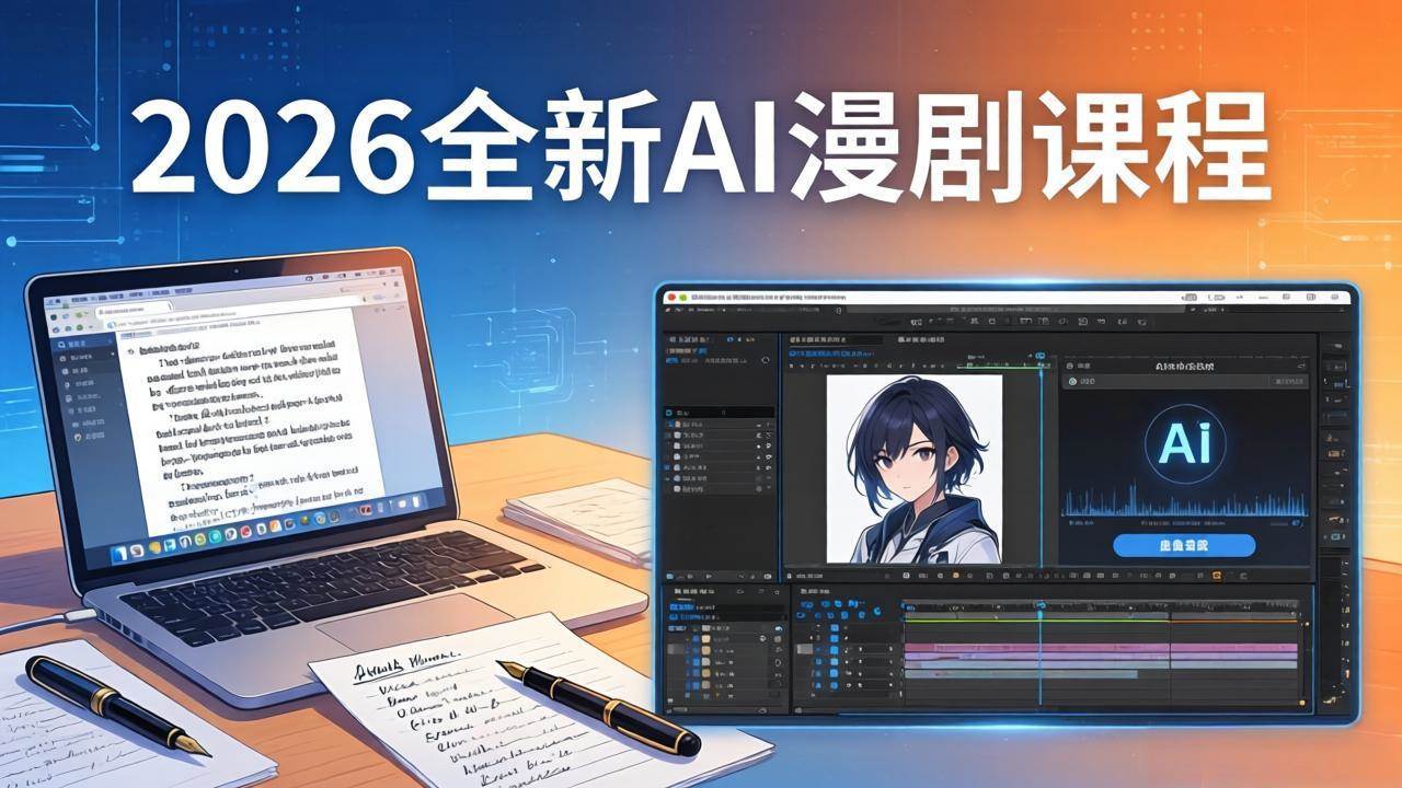 (17893期)2026全新AI漫剧课程:覆盖创作全链路,教你写作分镜剪辑配音一站式打造漫剧作品 (17893期)2026全新AI漫剧课程:覆盖创作全链路,教你写作分镜剪辑配音一站式打造漫剧作品