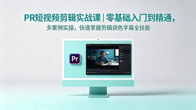 PR短视频剪辑实战课｜零基础入门到精通，多案例实操，快速掌握剪辑调色字幕全技能-777网创网