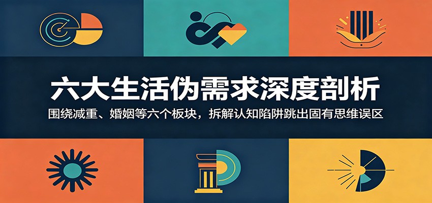 六大生活伪需求深度剖析：围绕减重、婚姻等六个板块，拆解认知陷阱跳出固有思维误区-777网创网