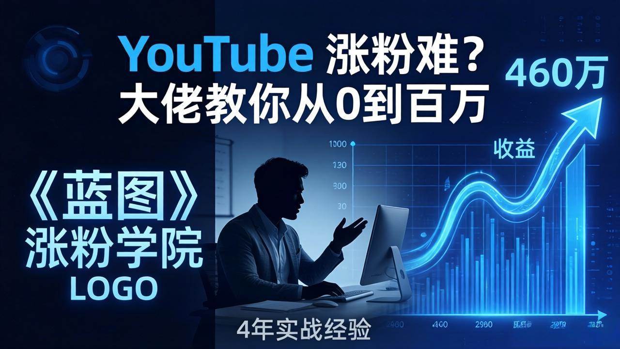 (17836期)YouTube 涨粉难?《蓝图涨粉学院》:4 年赚 460 万的大佬教策略,从0到百万有路径! (17836期)YouTube 涨粉难?《蓝图涨粉学院》:4 年赚 460 万的大佬教策略,从0到百万有路径!