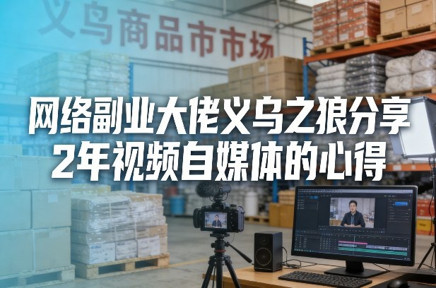网络副业大佬义乌之狼分享2年视频自媒体的心得【文档】-777网创网
