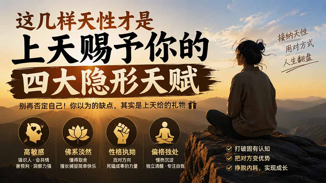 付费文章：这几样天性才是上天赐予你的四大隐形天赋-777网创网