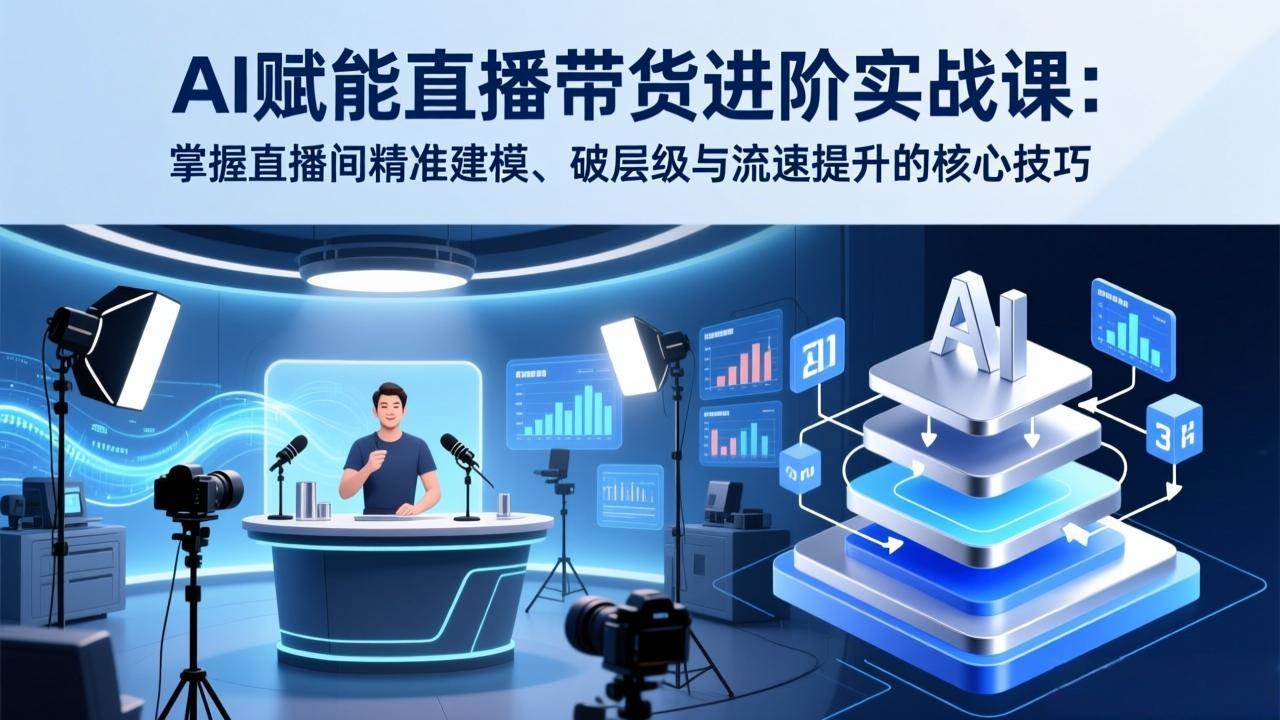 (17405期)AI赋能直播带货进阶实战课:掌握直播间精准建模、破层级与流速提升的核心技巧 (17405期)AI赋能直播带货进阶实战课:掌握直播间精准建模、破层级与流速提升的核心技巧