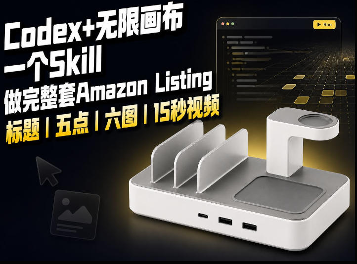 我用一个Codex Skill做完Amazon Listing:标题、五点、六图和视频全流程-777网创网