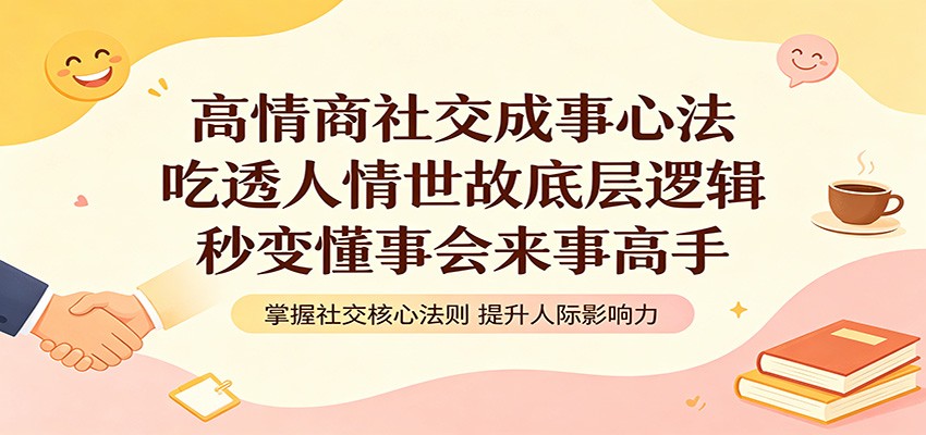 高情商社交成事心法：吃透人情世故底层逻辑，秒变懂事会来事高手-777网创网