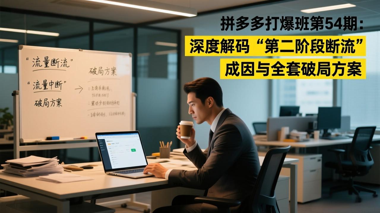 拼多多打爆班第54期：深度解码“第二阶段断流”成因与全套破局方案-777网创网