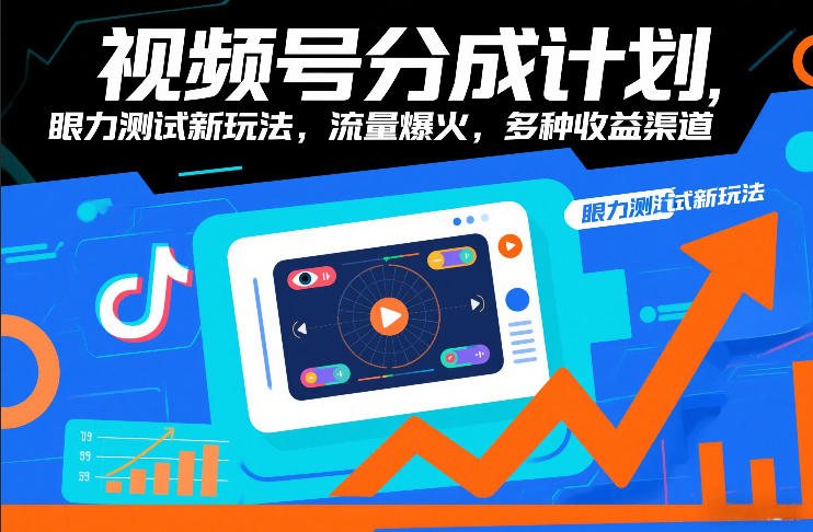 视频号分成计划,眼力测试新玩法,流量爆火,多种收益渠道-777网创网