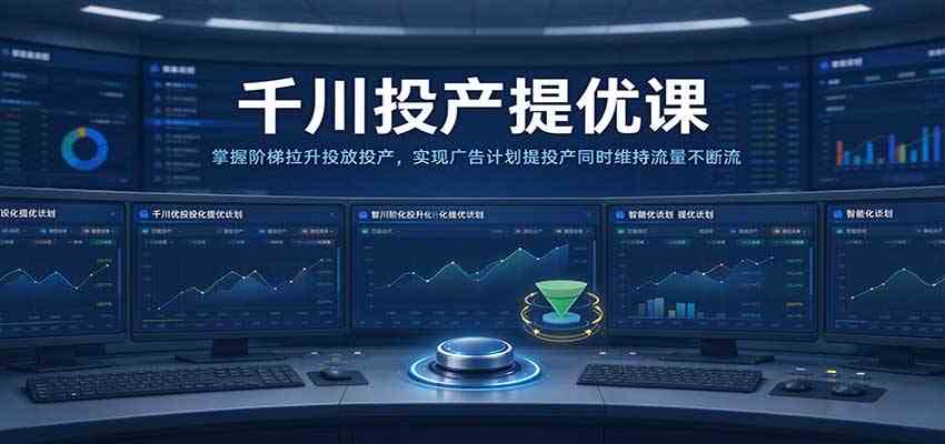 千川投产提优课:掌握阶梯拉升投放投产,实现广告计划提投产同时维持流量不断流-777网创网