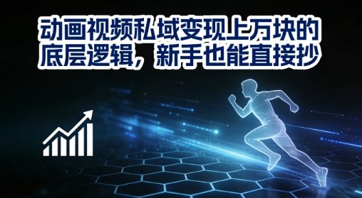 动画视频私域变现上W的底层逻辑，新手也能直接抄-777网创网
