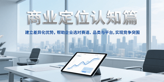 商业定位认知,建立差异化优势,帮助企业选对赛道、品类与平台,实现竞争突围-777网创网