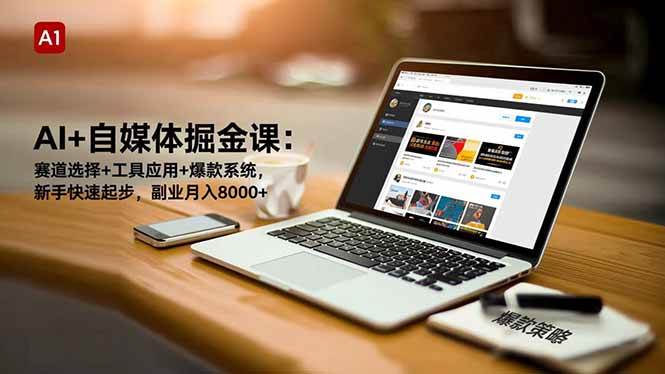 (16657期)AI+自媒体掘金课:赛道选择+工具应用+爆款系统,新手快速起步,副业月入8000+ (16657期)AI+自媒体掘金课:赛道选择+工具应用+爆款系统,新手快速起步,副业月入8000+