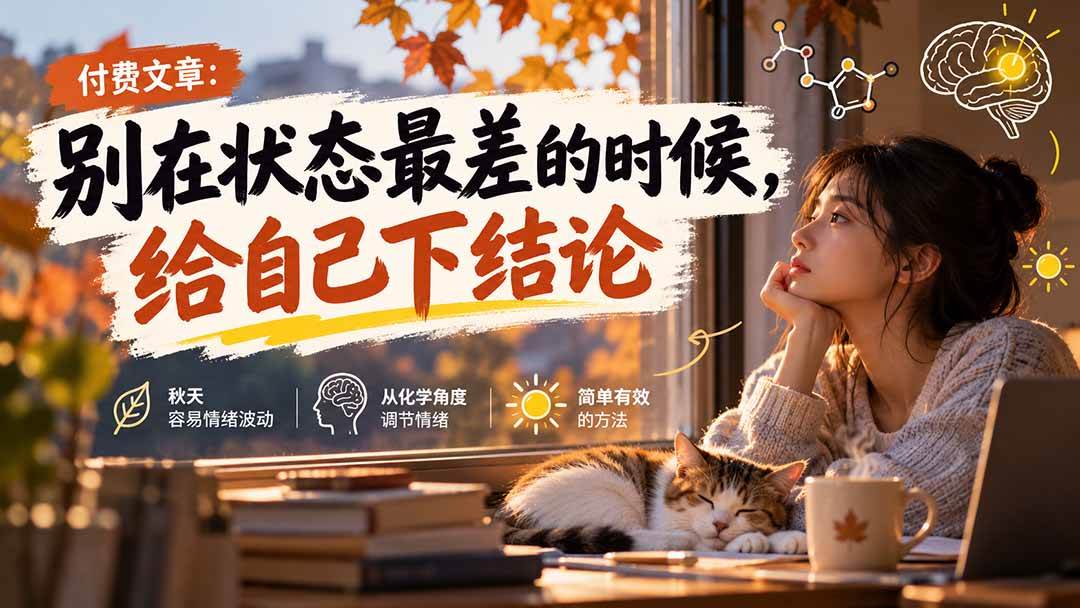(20716期)【无水印】某付费文章:别在状态最差的时候,给自己下结论-777网创网