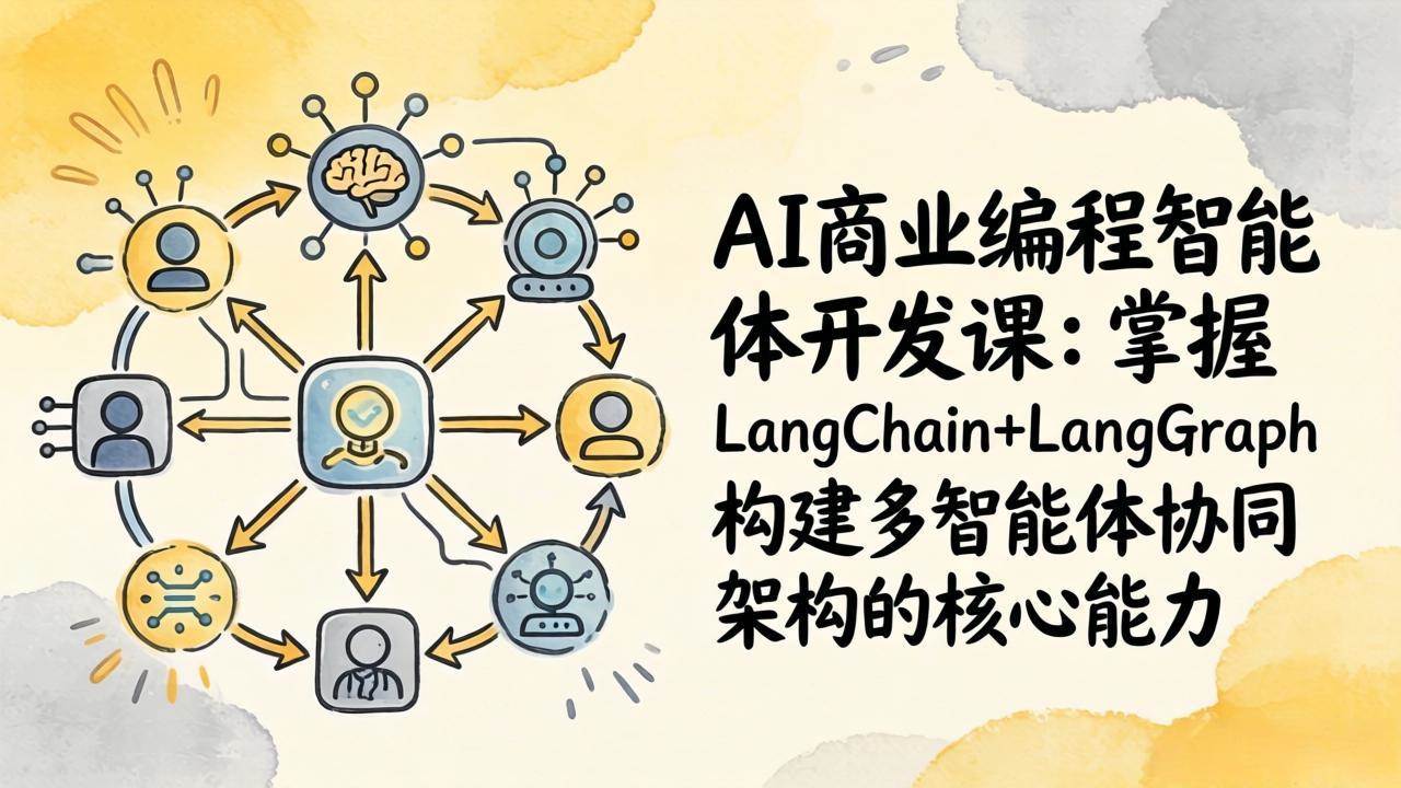 (17608期)AI商业编程智能体开发课:掌握LangChain+LangGraph构建多智能体协同架构的核心能力 (17608期)AI商业编程智能体开发课:掌握LangChain+LangGraph构建多智能体协同架构的核心能力