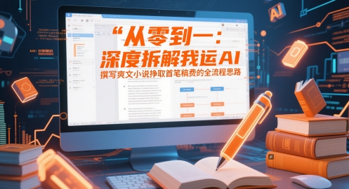 从零到一:深度拆解我运用AI撰写爽文小说挣取首笔稿费的全流程思路-777网创网