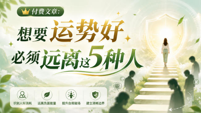 付费文章:想要运势好,必须远离这5种人-777网创网