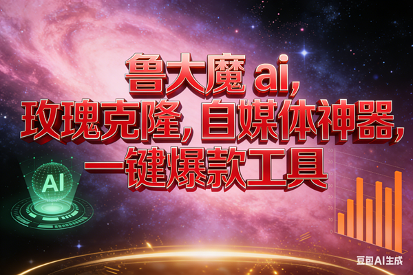 (17025期)玫瑰克隆神器,ai鲁大魔,自媒体必备神器,一键爆款,详细教程 (17025期)玫瑰克隆神器,ai鲁大魔,自媒体必备神器,一键爆款,详细教程