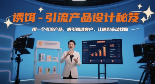 诱饵-引流产品设计秘笈，用一个引流产品，吸引精准客户，让他们主动找你-777网创网