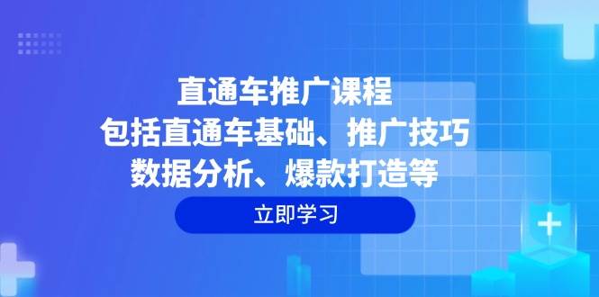 （14001期）直通车推广课程：包括直通车基础、推广技巧、数据分析、爆款打造等-777网创网