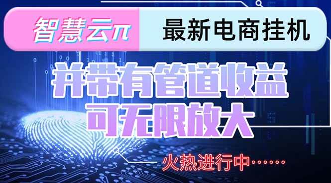 图片[1]-（15314期）智慧云π电脑挂机单机每天收益300—500+ 并带有团队管道收益 可无限放大-777网创网