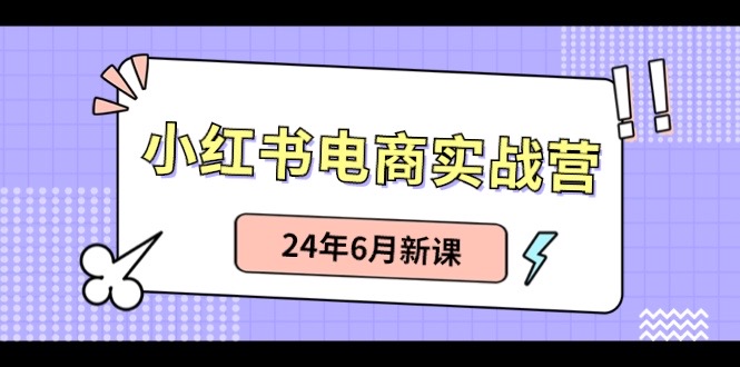 (10984期)小红书电商实战营:小红书笔记带货和无人直播,24年6月新课-777网创网