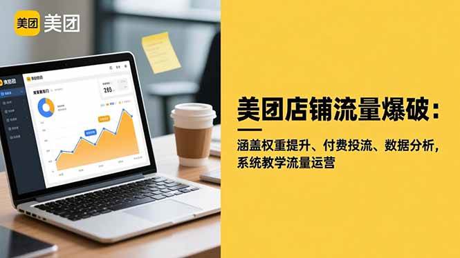 （16499期）美团店铺流量爆破：涵盖权重提升、付费投流、数据分析，系统教学流量运营-777网创网