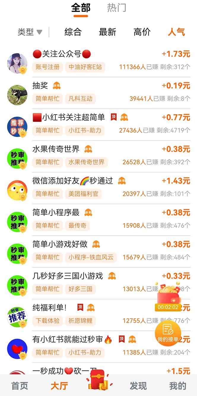 （14510期）零撸小项目免费分享 点赞助力 无任何门槛 手机随时可做 单日收益200＋-777网创网