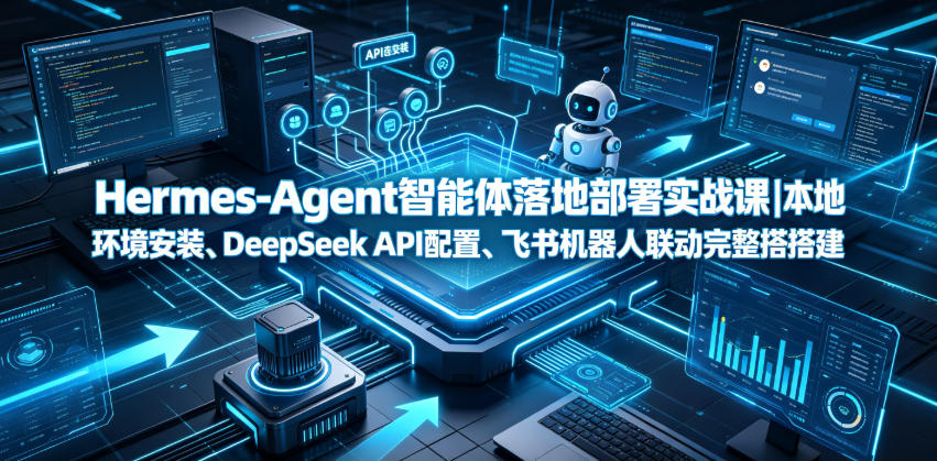 Hermes-Agent智能体落地部署实战课|本地环境安装、DeepSeek API配置、飞书机器人联动完整搭建教程-777网创网