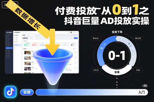‌‬‌‍⁤⁣⁤⁢⁤‍‬‬⁤⁣‍‬⁤⁡⁣⁡‌‍⁤⁣‍⁣‌⁢⁢⁡‍⁣⁡付费投放从0到1之抖音巨量AD投放实操-777网创网