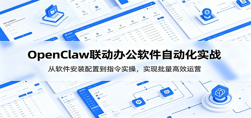 OpenClaw自动化实操课:从软件安装配置到指令实操,实现批量高效运营-777网创网