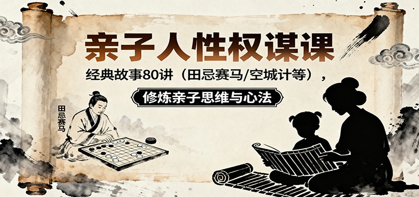 亲子人性权谋课:经典故事80讲(田忌赛马,空城计等),修炼亲子思维与心法 亲子人性权谋课:经典故事80讲(田忌赛马,空城计等),修炼亲子思维与心法