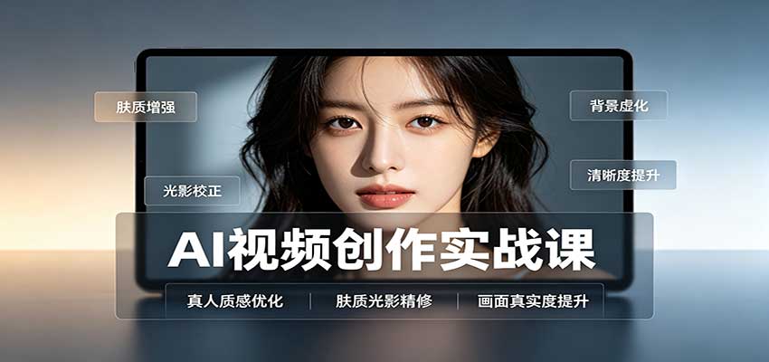 AI视频创作实战课:人物面部情绪调试,真人质感优化,提示词模板与变现方向-777网创网